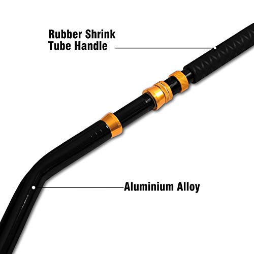 Fiblink Bent Butt Fishing Rod 2-Piece Saltwater Offshore Trolling Rod Big Game Roller Rod Conventional Boat Fishing Pole (Length: 5')