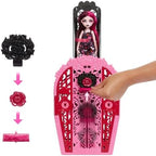 Monster High Skulltimate Secrets Doll & Accessories Set, Garden Mysteries Draculaura with Reveal Closet & 19+ Tea Party Surprises Like Clothes