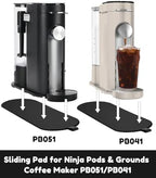 Sliding Pad for Ninja Single Serve Coffee Maker PB051 and PB041 - Smooth Glide with Anti-Slip Base, Perfect Accessories Fit for Ninja Coffee Machine PB051/PB041, Includes Hanging Strap