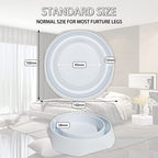 Interceptors with Anti Skid Pads | bed bug Trap and Detectors for Bed (White-8 Pcs)