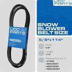UDC Parts Snow Blower Auger Belt 47846 / Aramid Cord / 114.00 inches/for Craftsman 48624837 48624838 Snow Thrower