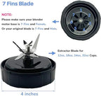 Blender 7 Fins Blade Base Extractor 703KKU100 Replacement Parts Compatible with Ninja Foodi Power SS100 SS101, SS150 Twist, SS151 Twisti, SS300 SS350 SS351 SS400 SS401 CO101B CO150B CO351B CO401B