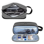 Trunab Stethoscope Carrying Case Hold 2 Stethoscopes or BP Cuffs, Compatible with 3M Littmann/MDF/ADC, Medical Case with Extra Pocket for Nurse Accessories, Essentials for Nurses, Doctors, Grey