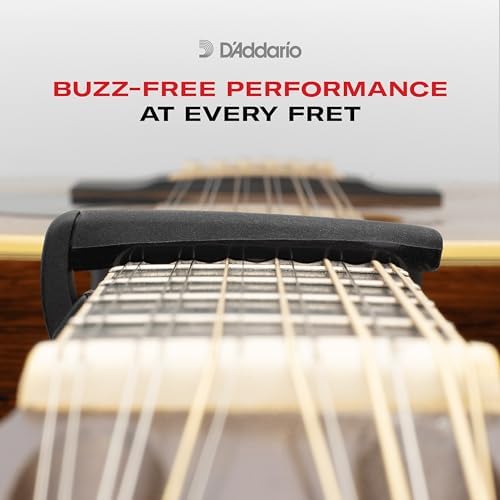 D’Addario Accessories Guitar Capo – Pro Plus Capo - Ideal for Acoustic, Electric, Classical, & 12-String Guitars - Silver
