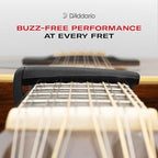 D'Addario Accessories Ukulele Pro Capo - For Soprano, Concert, Tenor, Baritone Ukuleles - 4 String Ukulele Capo - Micrometer Tension Adjustment for Buzz-Free, In-Tune Performance - Black