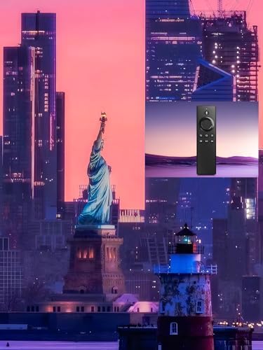 New DR49WK B PE59CV Replacement Voice Remote for Amazon TVs Stick (2nd Gen/3rd Gen/Lite/4K) for Amazon TVs Cube (1st Gen/2nd Gen, and Later) for Amazon TVs (3rd Gen, Pendant Design) (PE59CV)