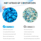 Garifon 5lbs Bean Bag Filler, Pillow Bean Bag Stuffing Filling, Shredded Memory Foam Filling, Punching Bag Filler, Foam Refill for Pouf/Ottoman Stuffing/Couch/Boxing Bag/Dog Bed, Added Gel Particles