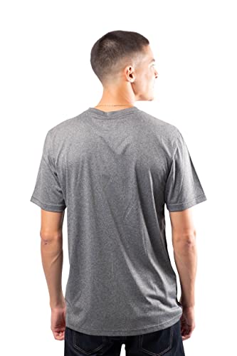 Ultra Game NBA New York Knicks Mens Active Tee Shirt, Charcoal Heather, Medium