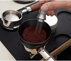 54mm Espresso Dosing Funnel, Magnetic Dosing Funnel with 8 Magnets, Espresso Accessories Coffee Dosing Ring Compatible with 54mm Breville Portafilter Series(Black)