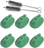 Replacement Accessories Designed for Mini and Plus 6*Mouthpiece Compatible with Mini Plus [6+2] Brush for Cleaning(Green)