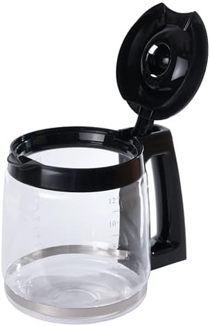 Replacement 12-Cup Glass Carafe for Cuisinart Coffee Maker (fits DCC-1200PRC CHW-12, CHW-12P1, DCC-1100BK, DCC-1200, DCC-2650, DGB-550BK, DGB-550BK1 DGB-625BC, DGB-700BC, SS-12)
