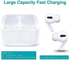 Wireless Charging Case Compatible with AirPods Pro 1st & 2nd Generation, for Airpods Pro Charger Replacement Cases, Support Bluetooth Pairing&Sync Button,White