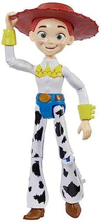 Mattel Disney and Pixar Toy Story Large Action Figure, Posable Jessie Collectible in Signature Cowgirl Look with Removable Hat, 12-inch Scale