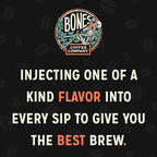 Bones Coffee Company What the Fluff?! Flavored Coffee Beans, Medium Roast Ground Coffee Low Acid, Berry Cotton Candy Flavor (12 oz)