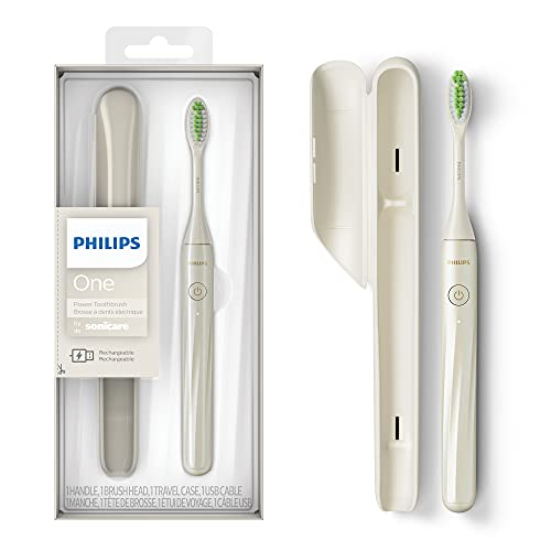 Philips One by Sonicare Rechargeable Toothbrush, Snow, HY1200/27