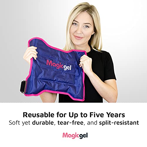 Reusable Cold Pack for Hip Bursitis, Replacement Surgery and Hip Flexor Pain. Ice Pack Wrap for Inflammation, Swelling Relief (by Magic Gel)