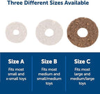 PetSafe® Rawhide Treat Ring Refills, Variety Pack, Size C, Original Rawhide and Peanut Butter Flavor, Replacement Treats Busy Buddy Treat Ring Holding Toys