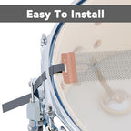 EASTROCK Snare Drum Wires Snare Wire Drum Wire-20 Strand 14 Inch, Snare Drum Accessories with Snare Wire Straps (red copper 20 Strand)