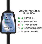 30amp Surge Protector for RV Accessories - POWSAF rv Voltage Protector/Monitor with Surge Protection(4100 Joules), Designed with Easy to Use Handles, ETL Listed, Black