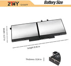 68Wh 3HWPP Laptop Battery Replacement for Dell Latitude 5401 5410 5411 5501 5510 5511 Precision 3541 3551 Inspiron 7706 2-in-1 Inspiron 17 7500/7506 2-in-1 Black 10X1J N2NLL 1VY7F 451-BCMN 4-Cell