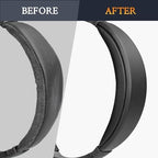 SOULWIT Ear Pads Cushions + Headband + Silicone Earpads Cover Protector, Replacement Kit for Bose QuietComfort 15(QC15)/QuietComfort 2(QC 2) Over-Ear Headphones - Black