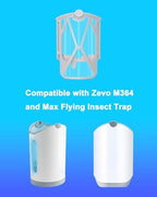 16 Pcs Refill Cartridges Compatible with Zevo M364 and Max Flying Insect Trap Vevo Bug Killer Plug-in Indoor Light Starter Kit Device
