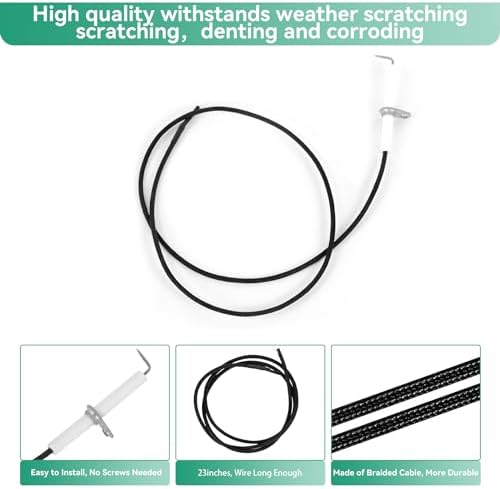 Grill Replacement Parts for Cuisinart 2556, GAS9556AS, GAS9456AS, GAS2456AS, GAS2556AS, GAS1456ASO, Grill Burner, Heat Plate Parts for Cuisinart 3-In-1 GAS9556AS 5 Burner Propane with Side Burner