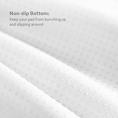 Waterproof Incontinence Bed Pads 34'' x 36'' (Pack of 4), Washable Underpad Chuck Pads for Bed, Reusable Pee Pads for Adults, Elderly, Kids, Toddler and Pets, White