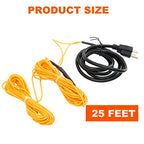 ANSIKE Soil Heating Cable 25 Ft Electric Soil Warming Cable Greenhouse Plant Soil Heater Cable Keep Soil Warm for Soil, Garden, Cold Frame