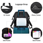Leudes Knitting Bag Backpack, Yarn Storage Organizer Large Crochet Bag Tote Christmas Gift Yarn Holder Case for Carrying Projects, Knitting Needles (Upgraded Black)