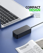 Slim Tip Charger Replacement for Lenovo ThinkPad T470 T470S T460 T460S T450 T570 T560 T550 T540p T450S T440 T440S T440P T431s Laptop, (Safety Certified by UL), 65W, 45W