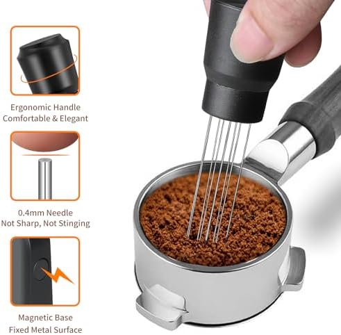 Upgraded WDT Tool with Strong Magnetic for Breville Barista Espresso Coffee Maker, Espresso Distribution Tool Espresso Accessories for Ninja Luxe Cafe Accessories