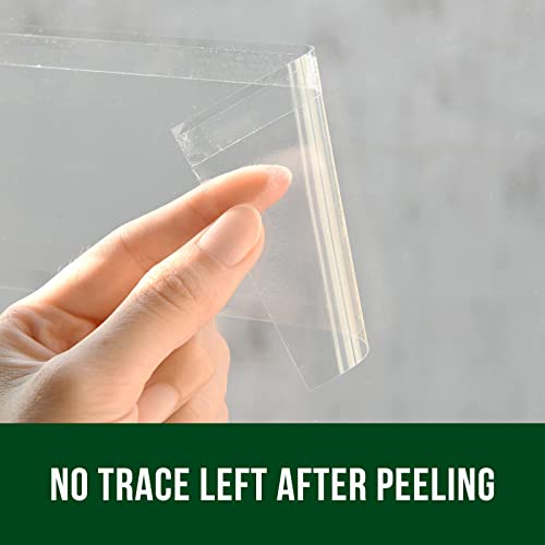 Garsum 120 Pack Window Fly Sticky Traps Indoor Clear,House Fly Paper Bug Catcher, Fly Tape Glue Strips Gnat Killer Window Decal for Home