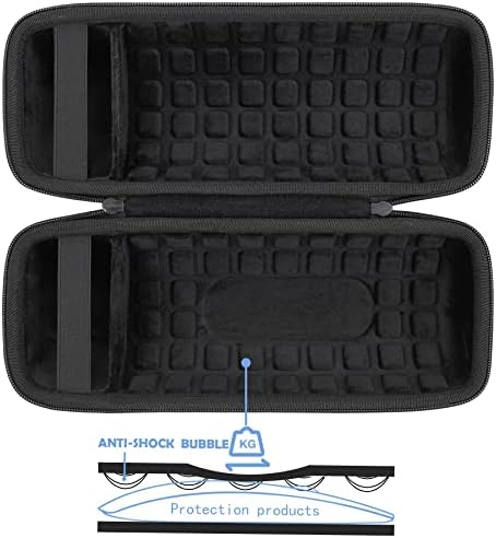 co2CREA Hard Travel Case Replacement for JBL Charge 4 / Charge 5 Waterproof Bluetooth Speaker (Black Case)
