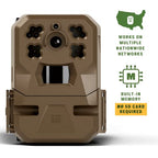 Moultrie Edge Cellular Trail Camera - Auto Connect - Nationwide Coverage - HD Video-Audio - Built in Memory - Cloud Storage - 80 ft Low Glow IR LED Flash