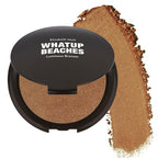 Elizabeth Mott Whatup Beaches Bronzer Face Powder Contour Kit - Vegan and Cruelty Free Facial Compact Bronzing Powder for Contouring and Sun Kissed Makeup Finish - Matte shade (10 g)