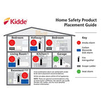 Kidde Carbon Monoxide Detector, Plug In Wall with AA Battery Backup, Test-Hush Button