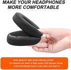 Gvoears Replacement Ear Pads Cushions for Skullcandy Crusher Wireless, Crusher ANC/EVO, Hesh ANC/EVO, Hesh 3, Also Fit for Skull Candy Venue Wireless ANC Headphone Mesh Fabric Black
