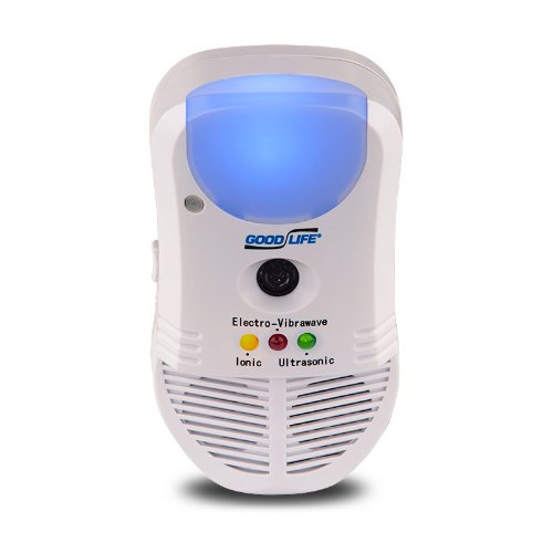 Good Life, Inc. Ultimate AT Ultrasonic Pest Repeller - Indoor Rodent and Bug Repellent Plug-in - Effective for Mice, Rats, Roaches, Scorpions, Insects - Utilizes Ultrasonic Sounds & Air Cleansing Ions