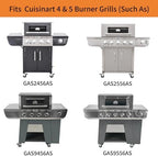 Grill Heat Tent Replacement Parts for Cuisinart GAS9556AS GAS2556AS 5 Burner Heat Plate Shield Grill Parts for Cuisinart GAS9456AS GAS2456AS GAS1456ASO GAS1456BSO GAS2420AS, 5 Pack