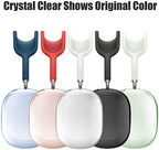 VICHYIE Case Cover for AirPods Max, Clear Soft TPU Case Anti-Scratch, Transparent Accessories Protector Cover for Airpods Max Headphones (Clear)