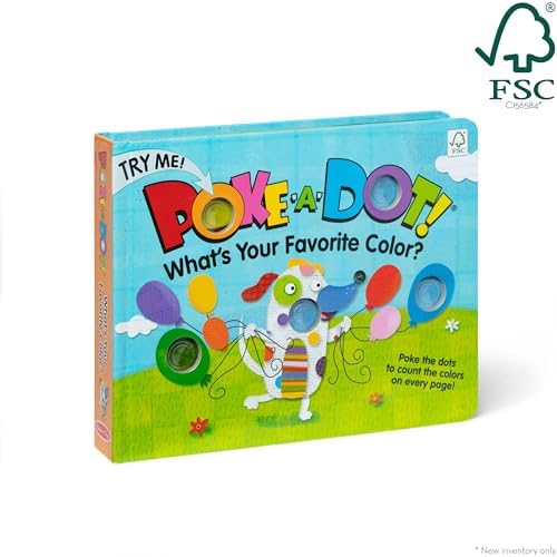 Melissa & Doug Children's Book - Poke-a-Dot: What’s Your Favorite Color (Board Book with Buttons to Pop) - FSC Certified