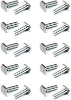 POWERTEC 5/16"-18 T Track Bolts 20 Pack for T track, 1 Inch Long T Slot Bolts for Universal T Track, T Track Accessories for Woodworking Jigs and Fixtures (QTB1001)