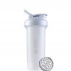 BlenderBottle Classic V2 Shaker Bottle Perfect for Protein Shakes and Pre Workout, 28-Ounce, White
