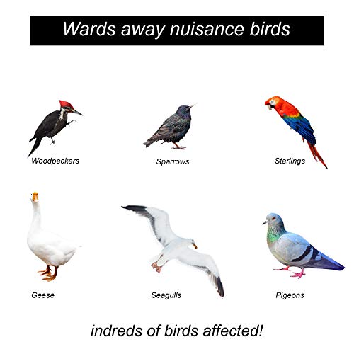 Besmon Woodpecker Bird Scare Devices，Reflective Scare Rods Control Device to Keep Birds Away from Patio Pool（Christmas Reflective Strip Hanging Home as Decoration）(30pcs)