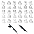 MiniFit Power Domes for Oticon Hearing Aids, 10mm Replacement Domes for Oticon Mini RITE Hearing Aids with Cleaning Brush Tools Kit and Carry Case (10mm)