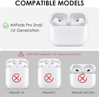 CAGOS for Airpod Pro Case, Cute Airpods Pro 2nd/1st Generation Case Cover Hard TPU Protective iPod Pro Case with Keychain Accessories for Women Men