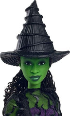 Mattel Universal Wicked Elphaba Fashion Doll & Accessories with Green Skin, Braided Black Hair, Posability & Removable Ballroom Look