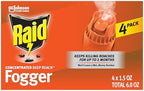 Raid Concentrated Deep Reach Pest Killer & Roach Fogger, 1.5 fl oz, 4 Count