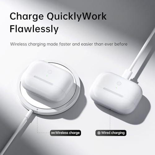 Wireless Charging Case Compatible for AirPods Pro 1st & 2nd Generation, Upgraded Replacement Wireless Charging Case Compatible with Airpods Pro 1/2(No Earbuds)